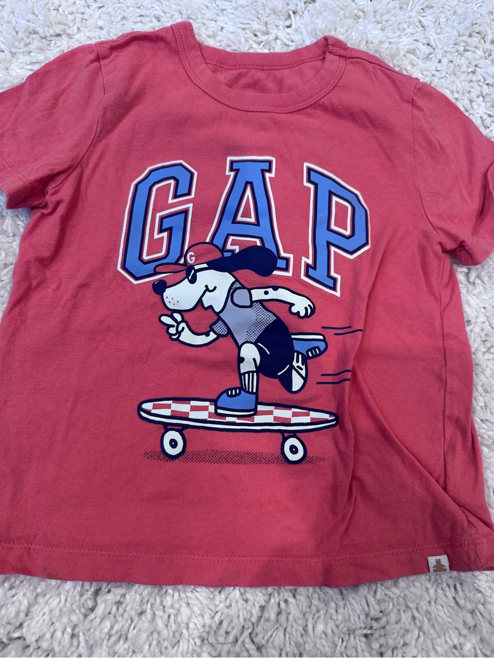 GAP Boys Tops Bundle — Olive, Gray, Taupe, Cream, Blue & Red 5T - Picture 6 of 7
